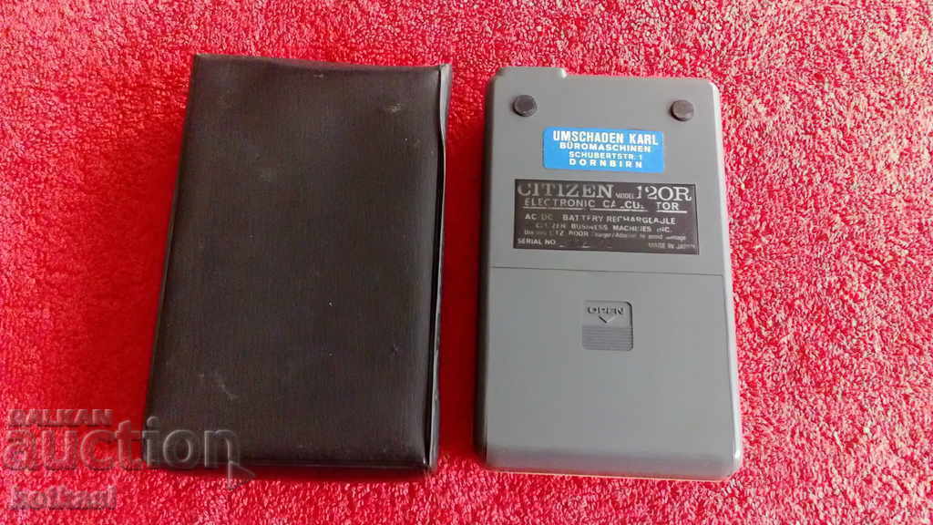 Husa veche din piele pentru calculator elka CITIZEN 120R excelent - 5