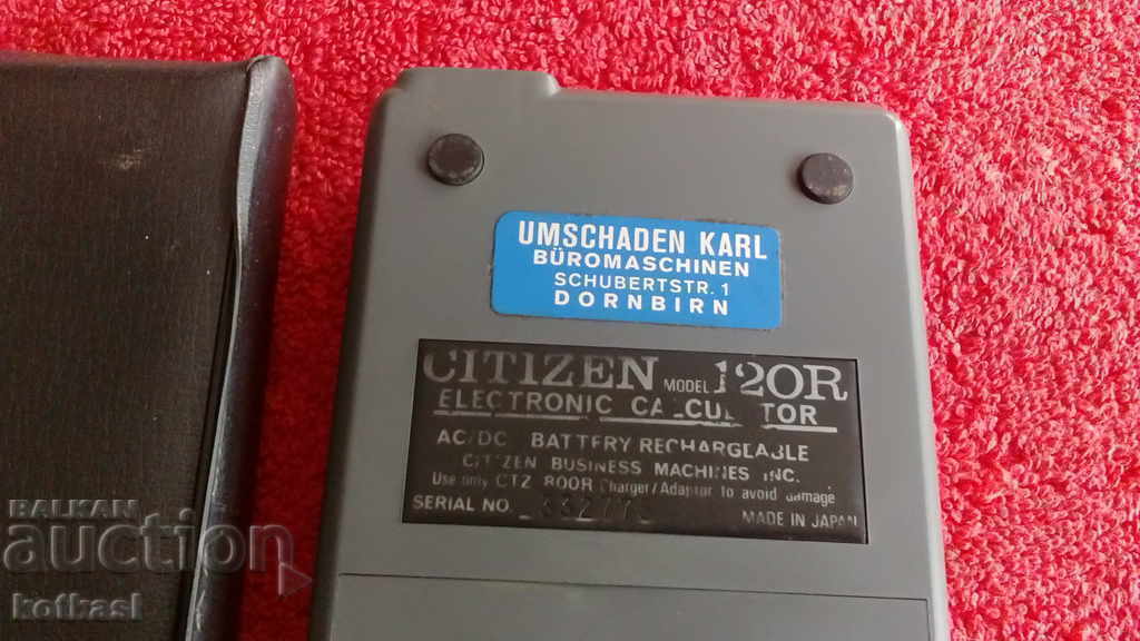 Husa veche din piele pentru calculator elka CITIZEN 120R excelent - 6