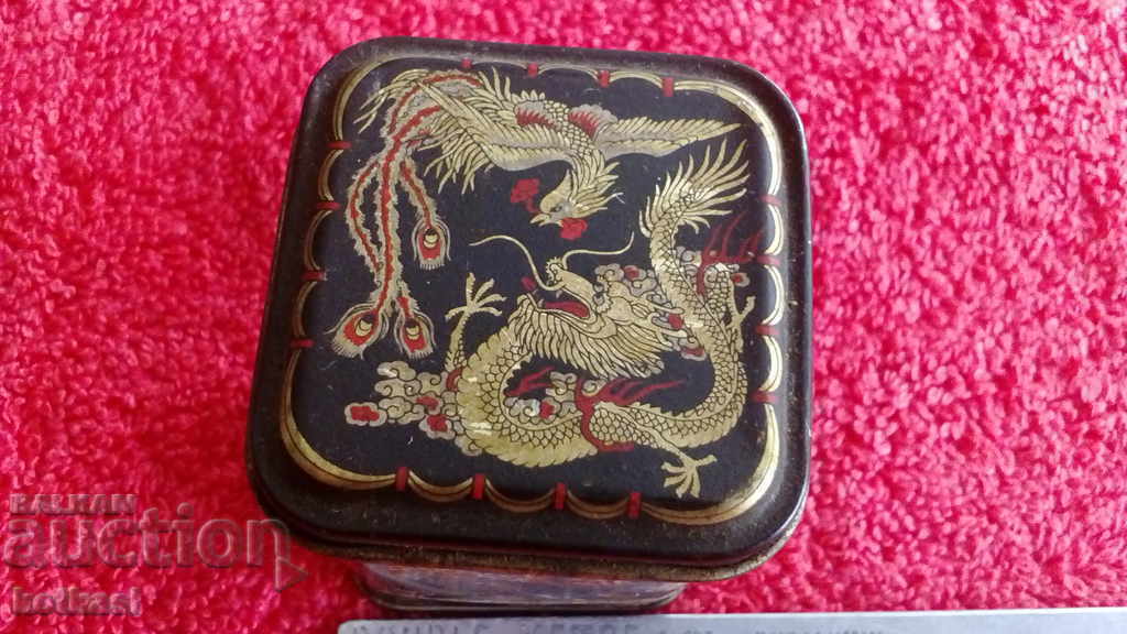 Auction Old metal box Dragons Auction Old metal box Dragons