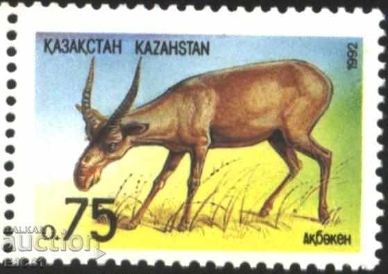 Чиста марка  Фауна Сайга 1992 от Казахстан