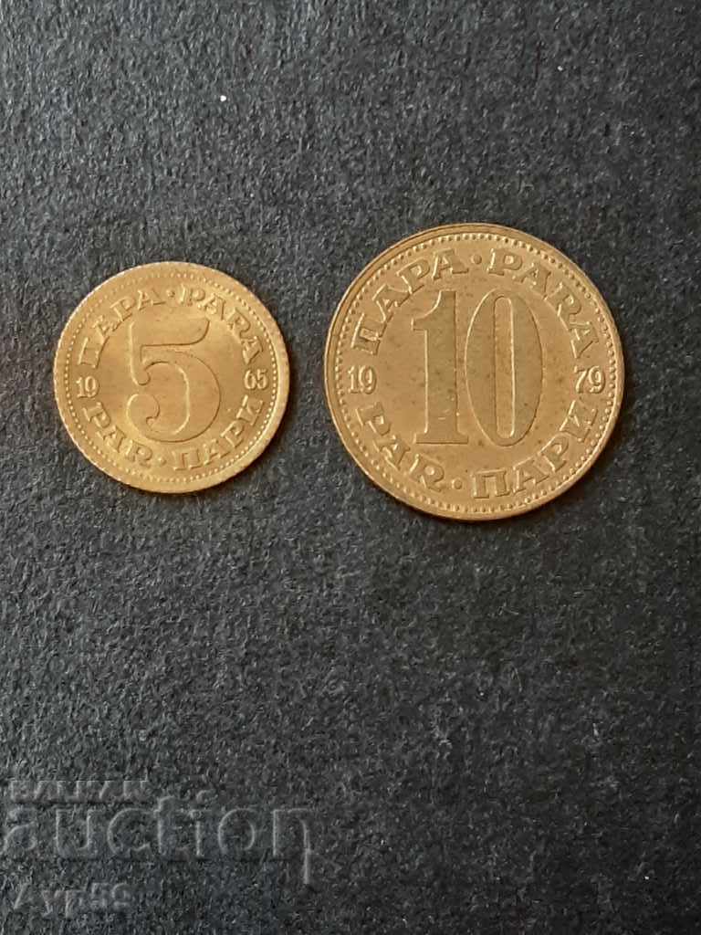 5 bani.1965 + 10 bani.1979