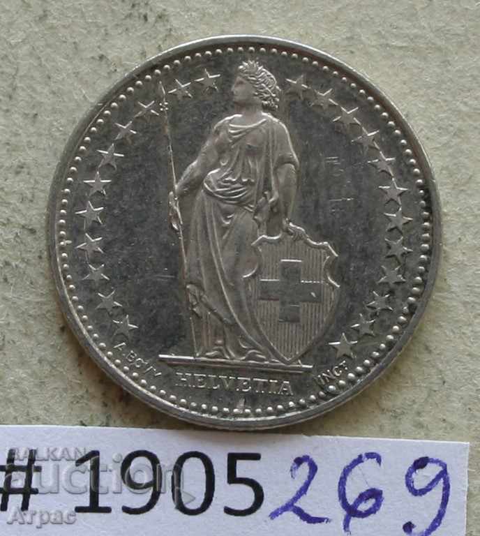 1/2 Franc 2012 Elveția cu preț € 0.66 | 1.29 BGN