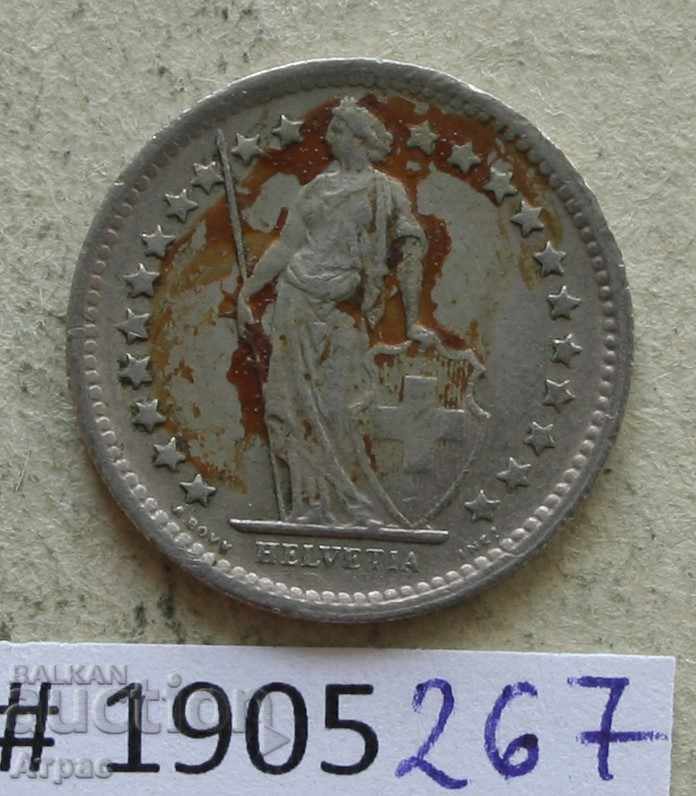 1/2 franc 1968 Switzerland with price € 0.66 | 1.29 BGN