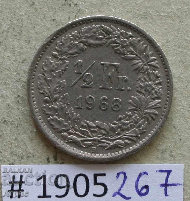 1/2 франк   1968   Швейцария