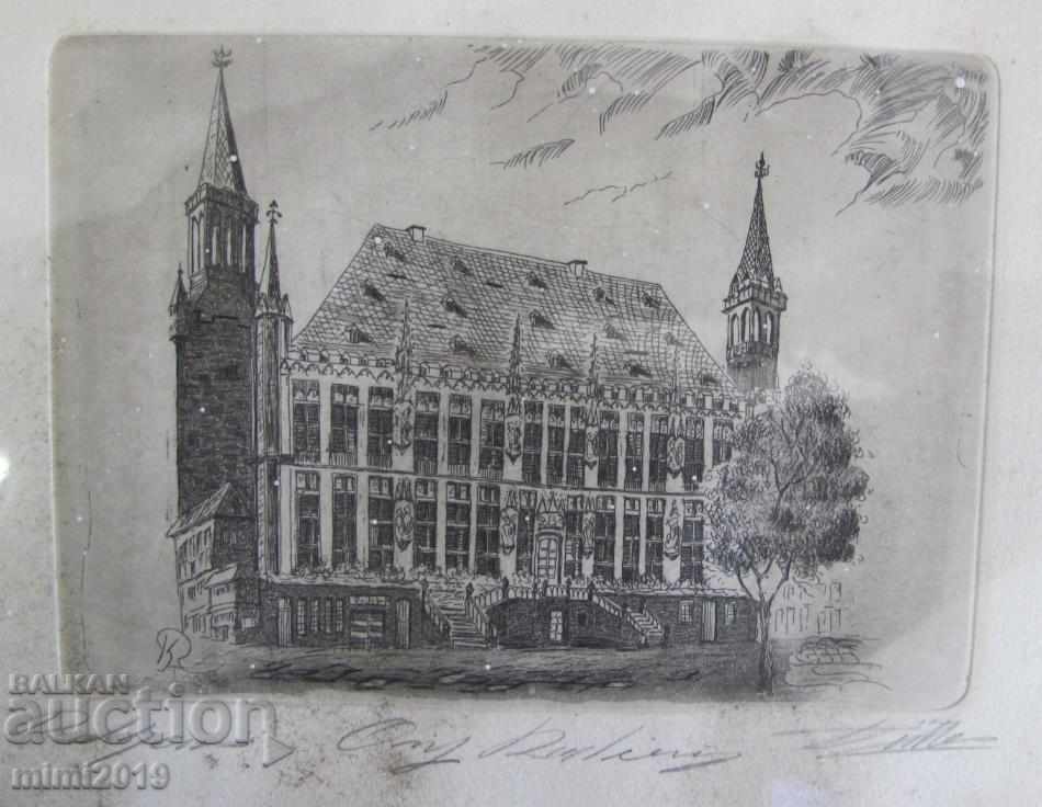 Auction 19th Century Old Original Engraving Signed Auction 19th Century Old Original Engraving Signed