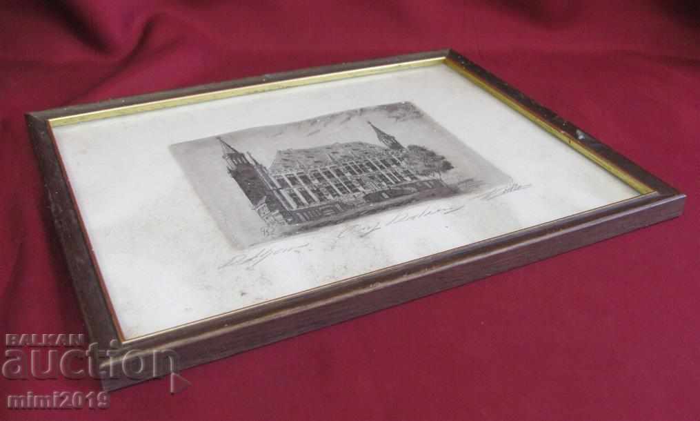 Delivery of 19th Century Old Original Engraving Signed Delivery of 19th Century Old Original Engraving Signed