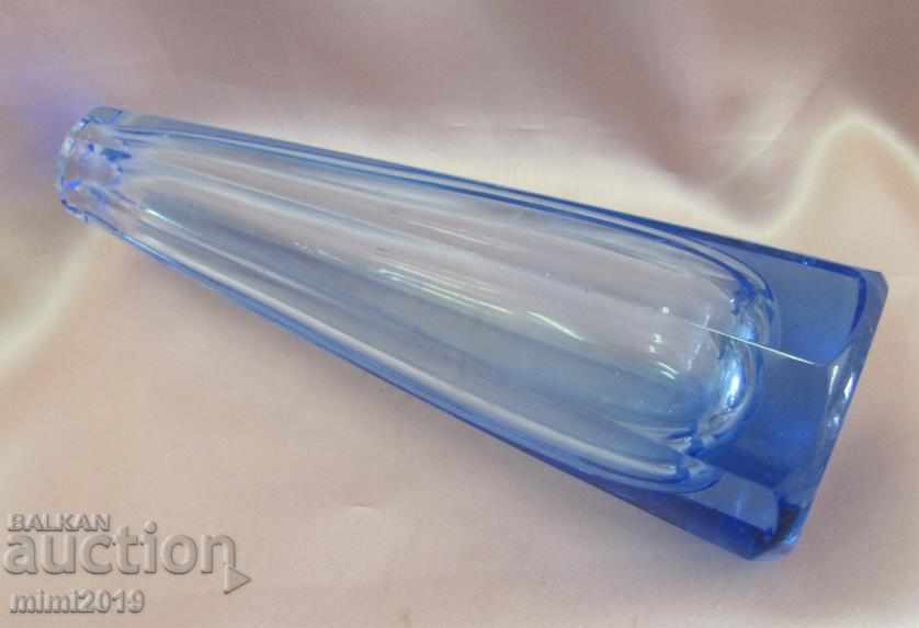 Auction Old Crystal Vase handmade Auction Old Crystal Vase handmade
