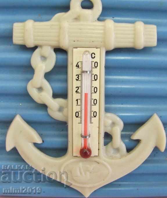 60s Alcohol Thermometer Navy Anchor Bakilite - 5 60s Alcohol Thermometer Navy Anchor Bakilite - 5