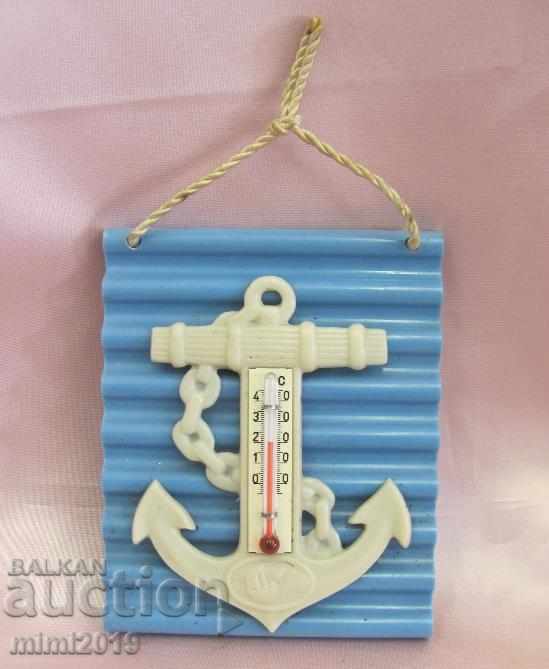 60s Alcohol Thermometer Navy Anchor Bakilite