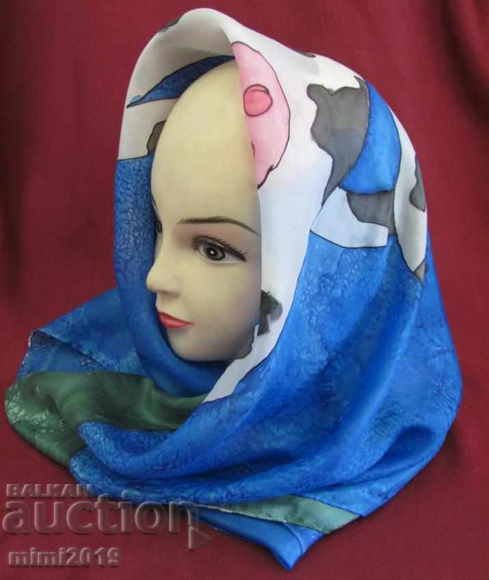 Old Silk Scarf Handmade - 5 Old Silk Scarf Handmade - 5