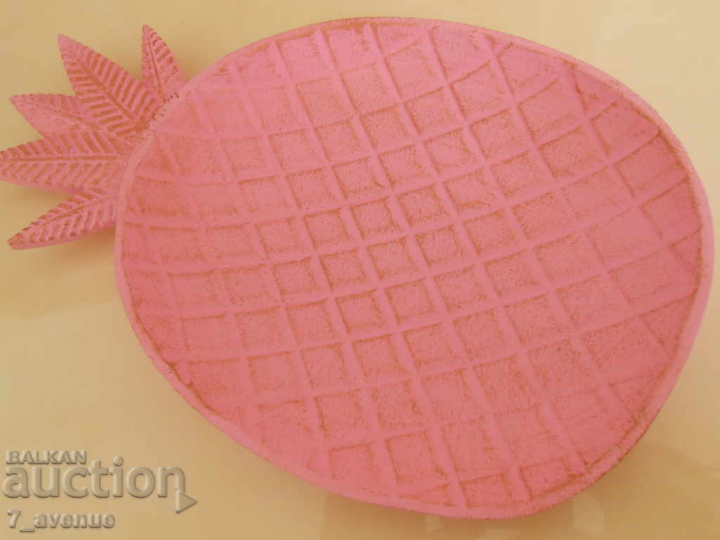 Very beautiful decoration of pineapple fruit in pink, MDF, new - 7 Very beautiful decoration of pineapple fruit in pink, MDF, new - 7