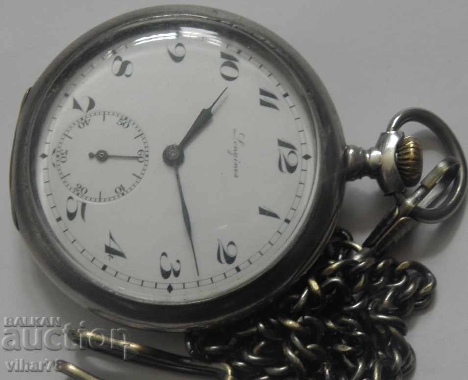 Доставка на джобен сребърен часовник -ЛОНЖИН-LONGINES-НАГРАДЕН-1918 ГОД Доставка на джобен сребърен часовник -ЛОНЖИН-LONGINES-НАГРАДЕН-1918 ГОД