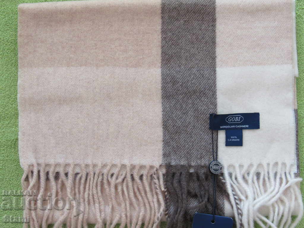 New GOBI cashmere scarf, Mongolia with price 146.00 BGN | € 74.65