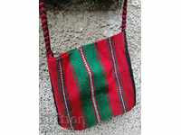 Colorful hand-woven Christmas bag, Zarezan bag