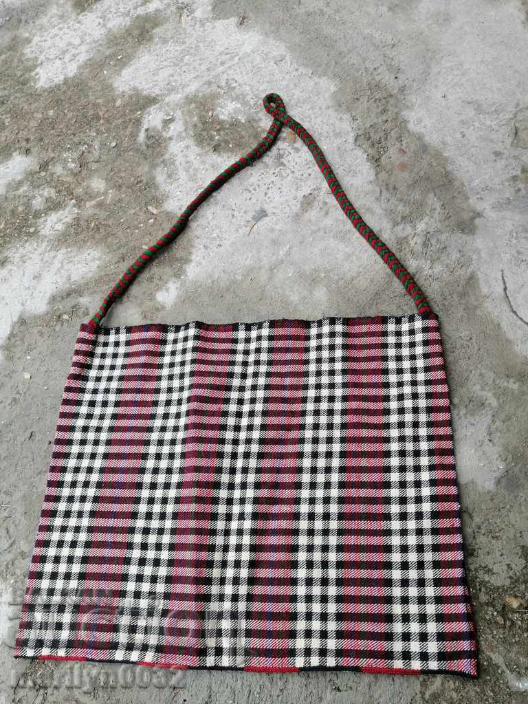 Colorful hand-woven Christmas bag, Zarezan bag
