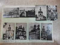 Lot of 8 pcs. cards with christian temples