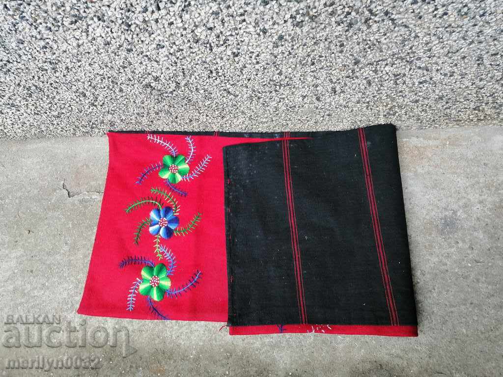 An old woven embroidered pillow case for an almond pillow - 7 An old woven embroidered pillow case for an almond pillow - 7