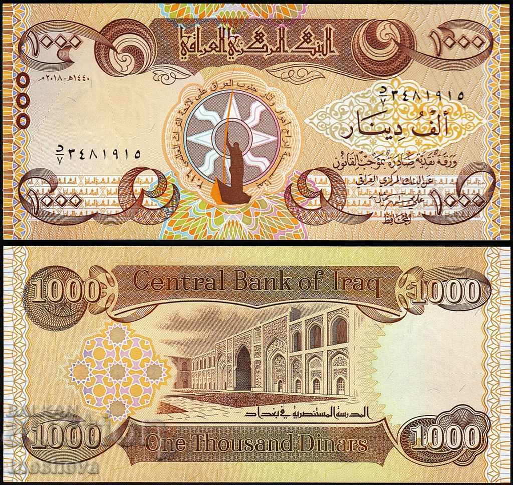 Iraq 1000 dinars 2018, UNC, UNESCO,