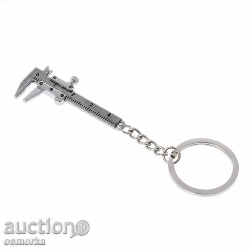 Delivery of Caliper key ring metal 40mm 4cm pocket "tool" new Delivery of Caliper key ring metal 40mm 4cm pocket "tool" new