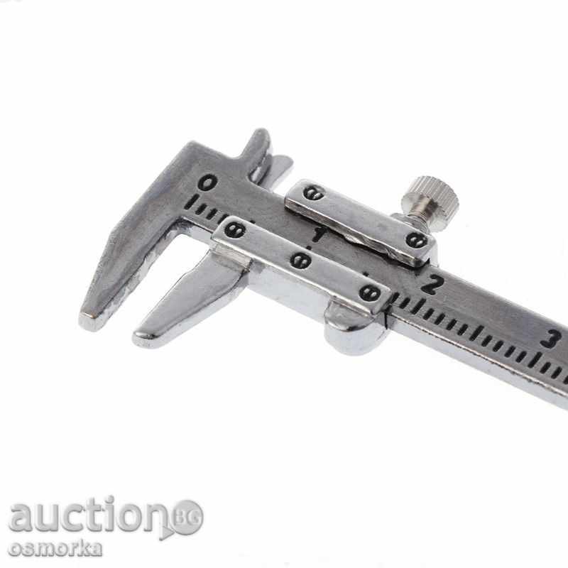 Caliper key ring metal 40mm 4cm pocket "tool" new - 5 Caliper key ring metal 40mm 4cm pocket "tool" new - 5