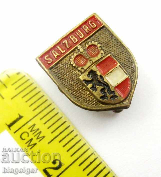 Salzburg-Austria-Coat-Emblem-Old Badge with price 5.00 BGN | € 2.56 Salzburg-Austria-Coat-Emblem-Old Badge with price 5.00 BGN | € 2.56