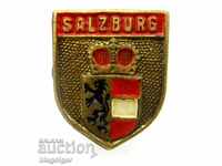 Залцбург-Австрия-Герб-Емблема-Стара значка
