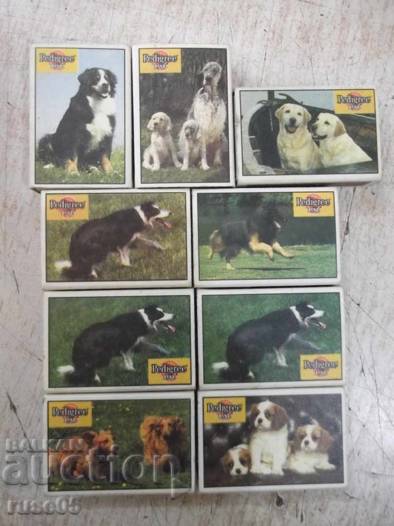 Lot of 9 pcs. unused Bulgarian matches with dogs with price 45.00 BGN | € 23.01 Lot of 9 pcs. unused Bulgarian matches with dogs with price 45.00 BGN | € 23.01