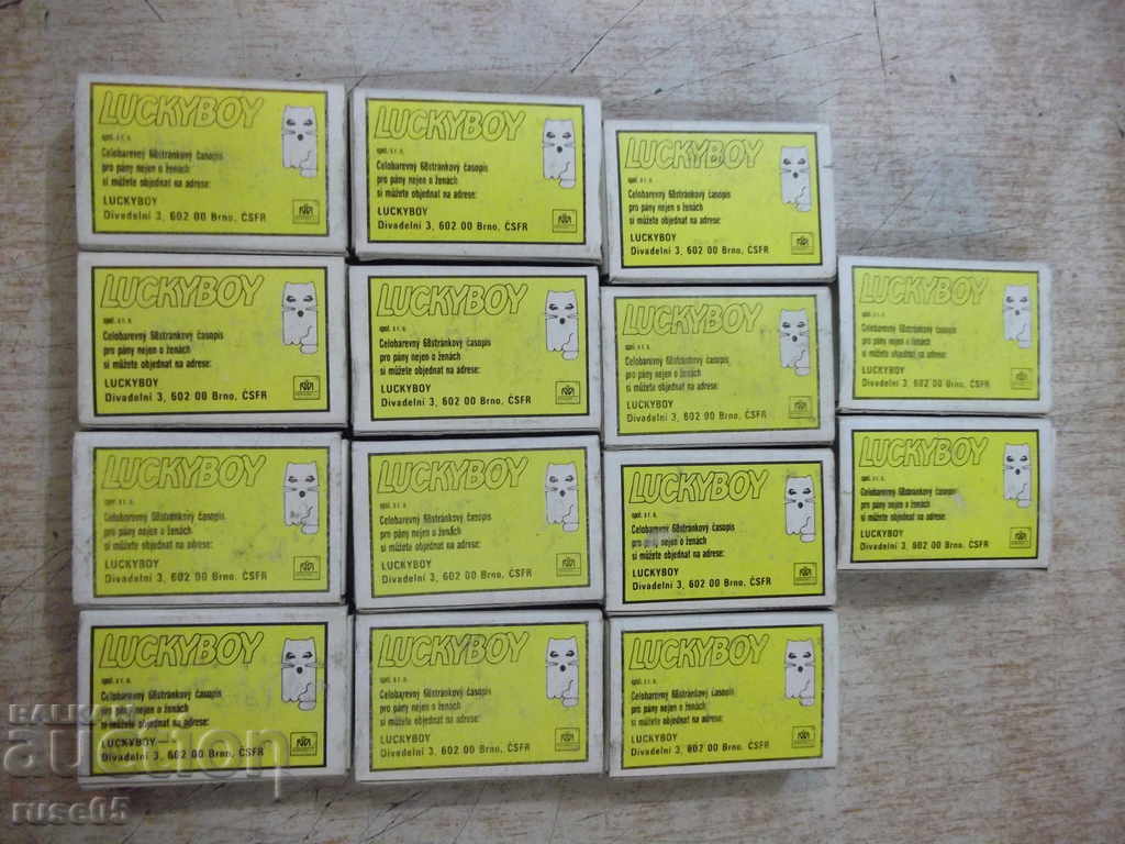 Delivery of Lot of 14 pcs. unused "LUCKYBOY" matches Delivery of Lot of 14 pcs. unused "LUCKYBOY" matches