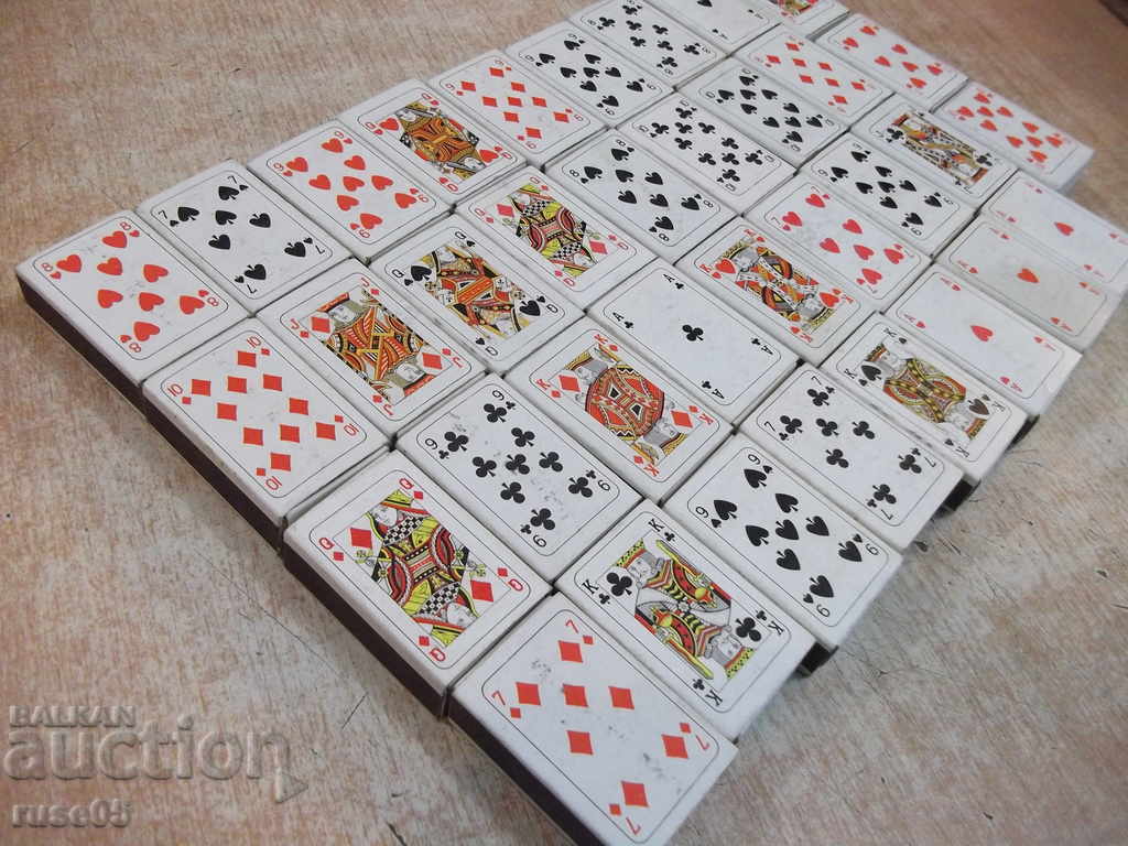 Lot of 35 pcs. unused matches with playing card images with price 150.00 BGN | € 76.69 Lot of 35 pcs. unused matches with playing card images with price 150.00 BGN | € 76.69
