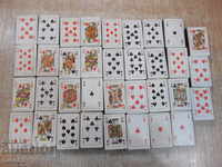 Lot of 35 pcs. unused matches with playing card images
