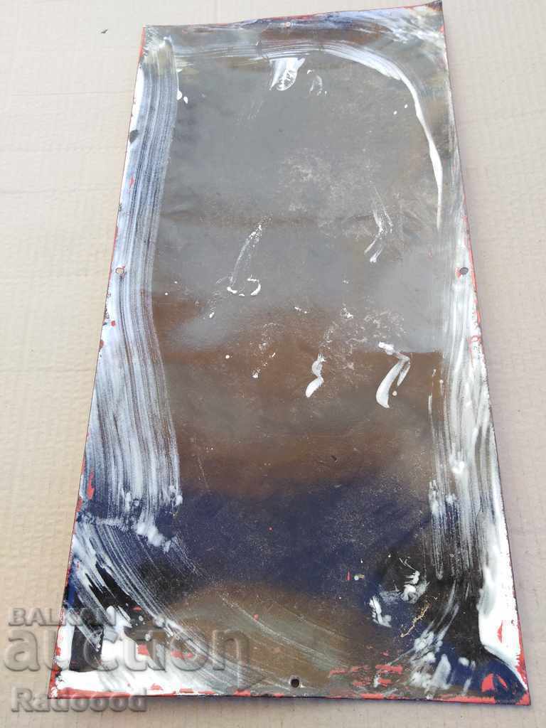 Delivery of Old vintage enamel sign