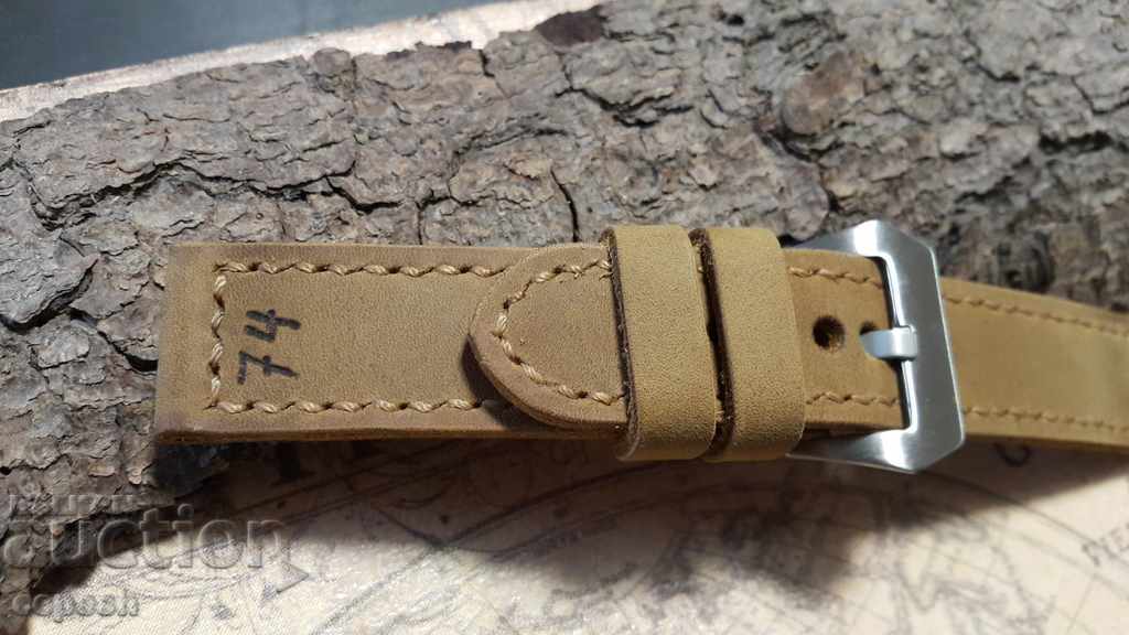Auction Leather watch strap 24mm Genuine leather 542 Auction Leather watch strap 24mm Genuine leather 542