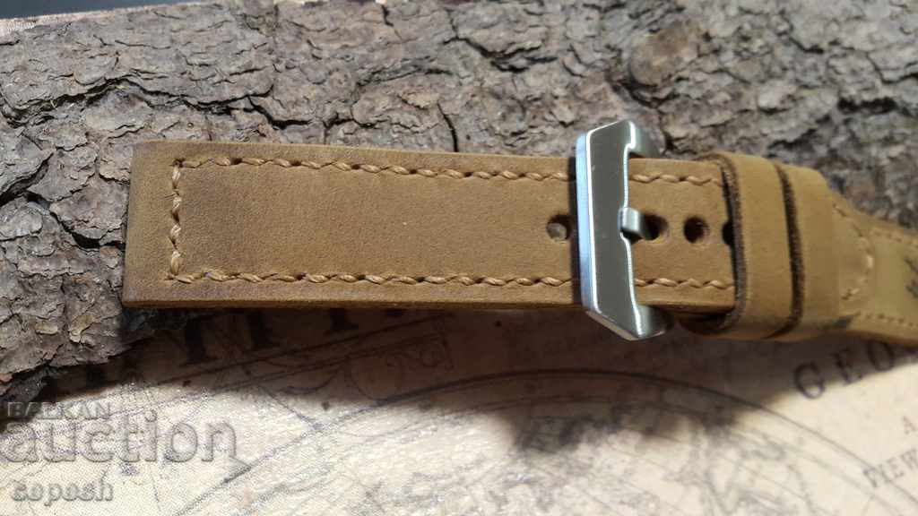 Delivery of Leather watch strap 24mm Genuine leather 542 Delivery of Leather watch strap 24mm Genuine leather 542