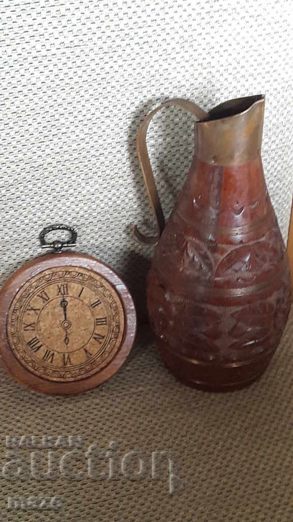 Wooden hand-carved pitcher - 5 Wooden hand-carved pitcher - 5