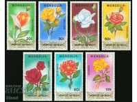 Σετ από 7 ροζέ γραμματόσημα, 1988, Μογγολία
