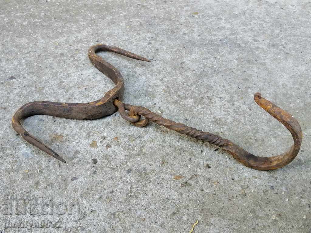 Forged buttock, hook, wrought iron with price 35.00 BGN | € 17.90 Forged buttock, hook, wrought iron with price 35.00 BGN | € 17.90