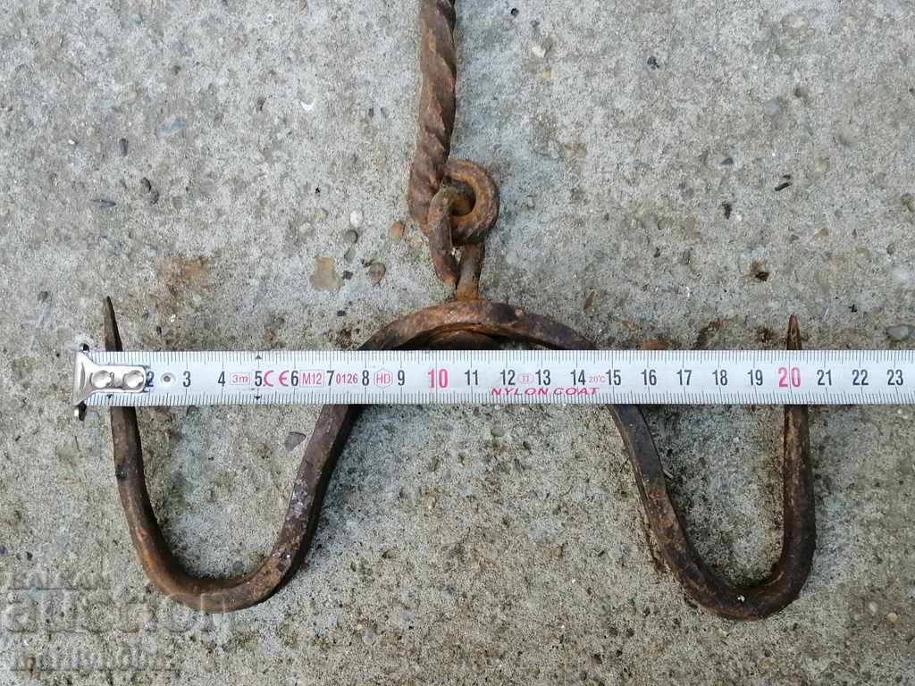 Forged buttock, hook, wrought iron - 5 Forged buttock, hook, wrought iron - 5