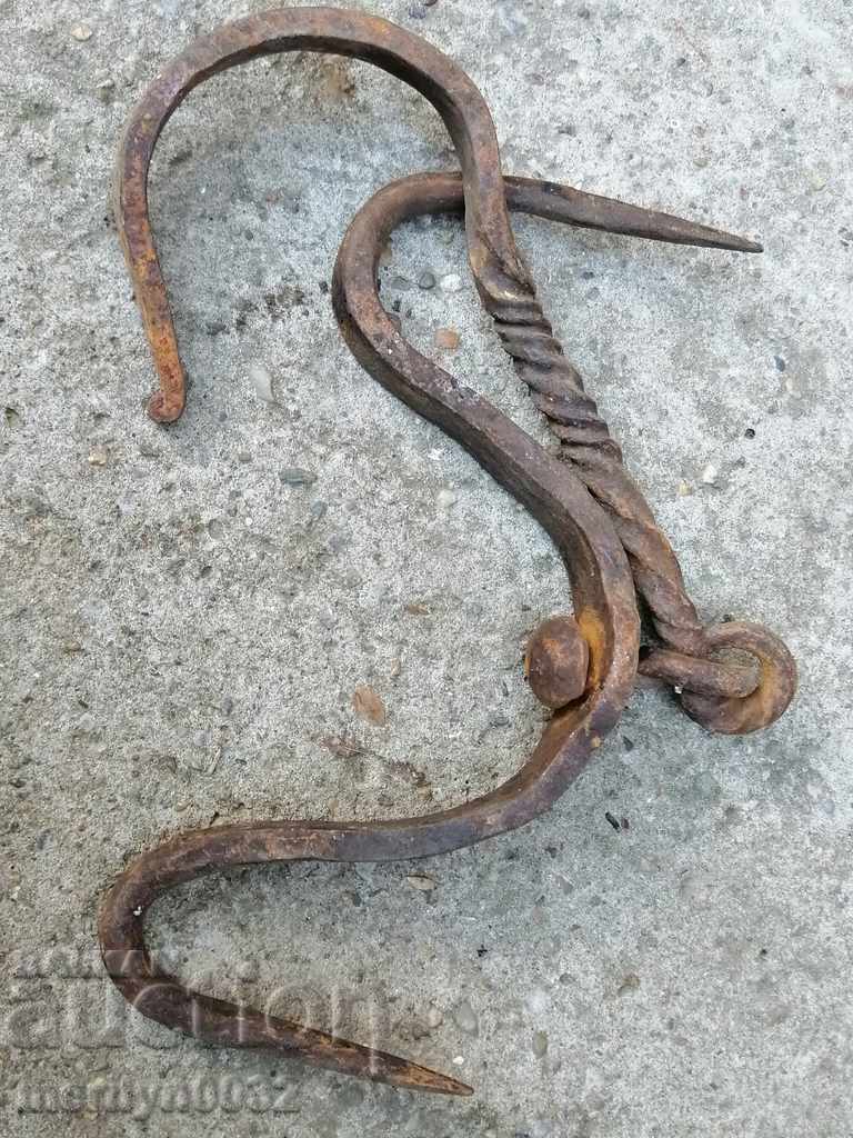 Forged buttock, hook, wrought iron - 7 Forged buttock, hook, wrought iron - 7
