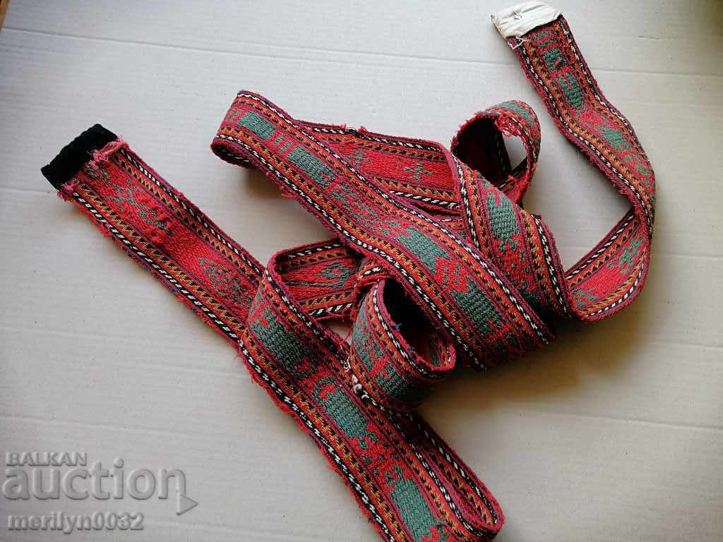 Costum veche cu centură de canape țesute manual - 5