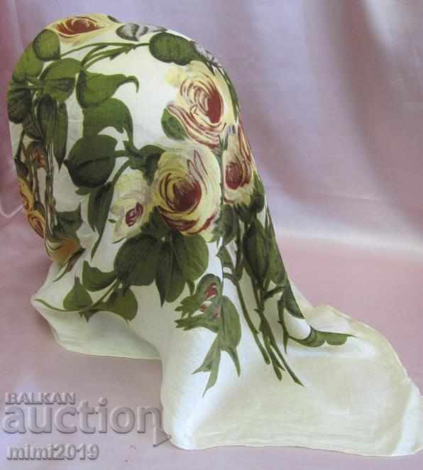 Old 2 Pieces Ladies Silk Scarves - 5 Old 2 Pieces Ladies Silk Scarves - 5