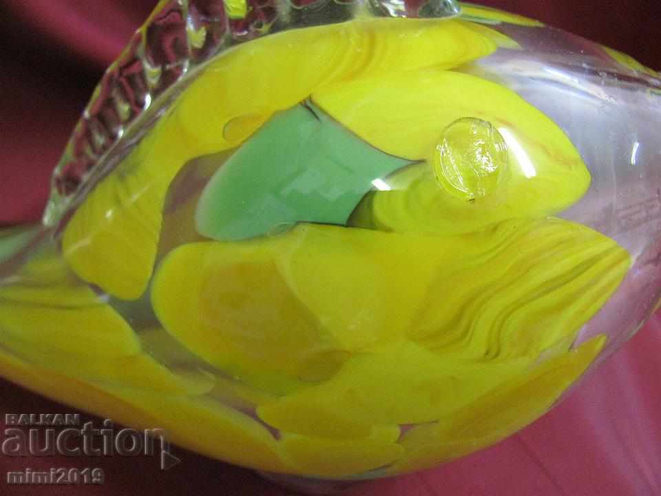 Old Murano Crystal Figure Fish - 5