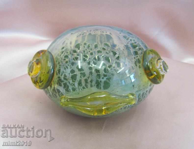 Old Crystal Glass Figure-Frog handmade with price 30.00 BGN | € 15.34 Old Crystal Glass Figure-Frog handmade with price 30.00 BGN | € 15.34