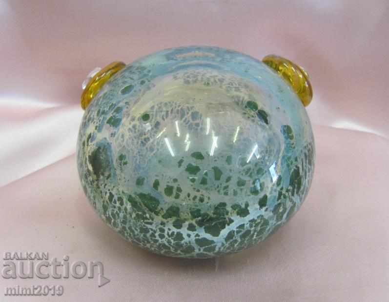 Auction Old Crystal Glass Figure-Frog handmade Auction Old Crystal Glass Figure-Frog handmade