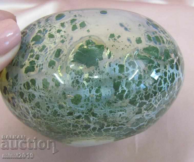 Old Crystal Glass Figure-Frog handmade - 6 Old Crystal Glass Figure-Frog handmade - 6