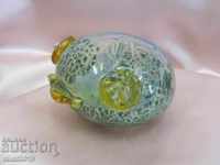 Old Crystal Glass Figure-Frog handmade