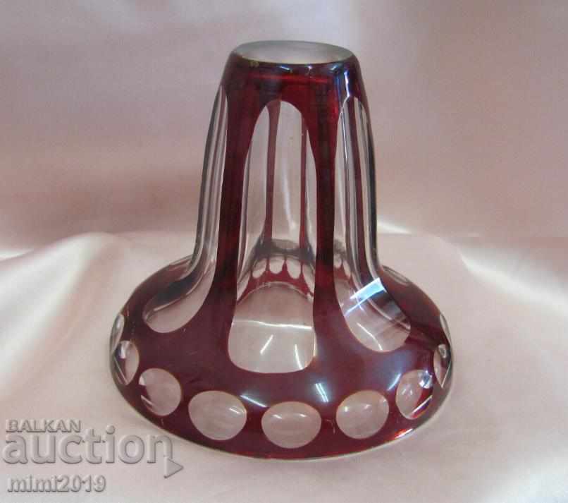 Old Crystal Glass Massive Vase Bohemia with price 150.00 BGN | € 76.69 Old Crystal Glass Massive Vase Bohemia with price 150.00 BGN | € 76.69