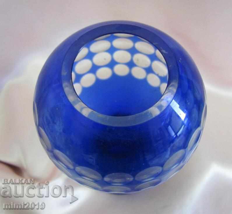 Old Crystal Vase handmade Bohemia with price 120.00 BGN | € 61.36