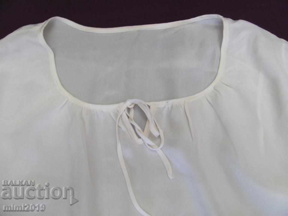 Old Silk Folk Art Ladies Blouse - 5