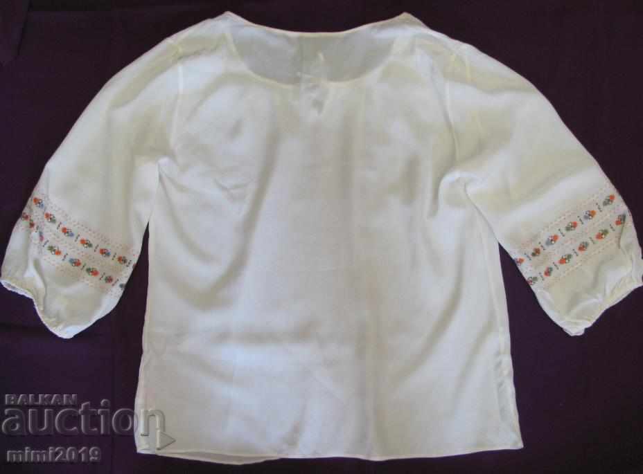 Old Silk Folk Art Ladies Blouse - 6