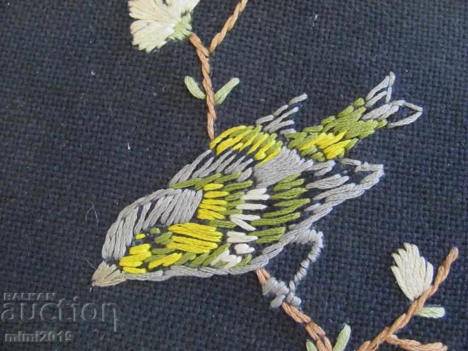 Δημοπρασία Παλιό βαμβακερό ύφασμα παλαιού χεριού κεντήματος